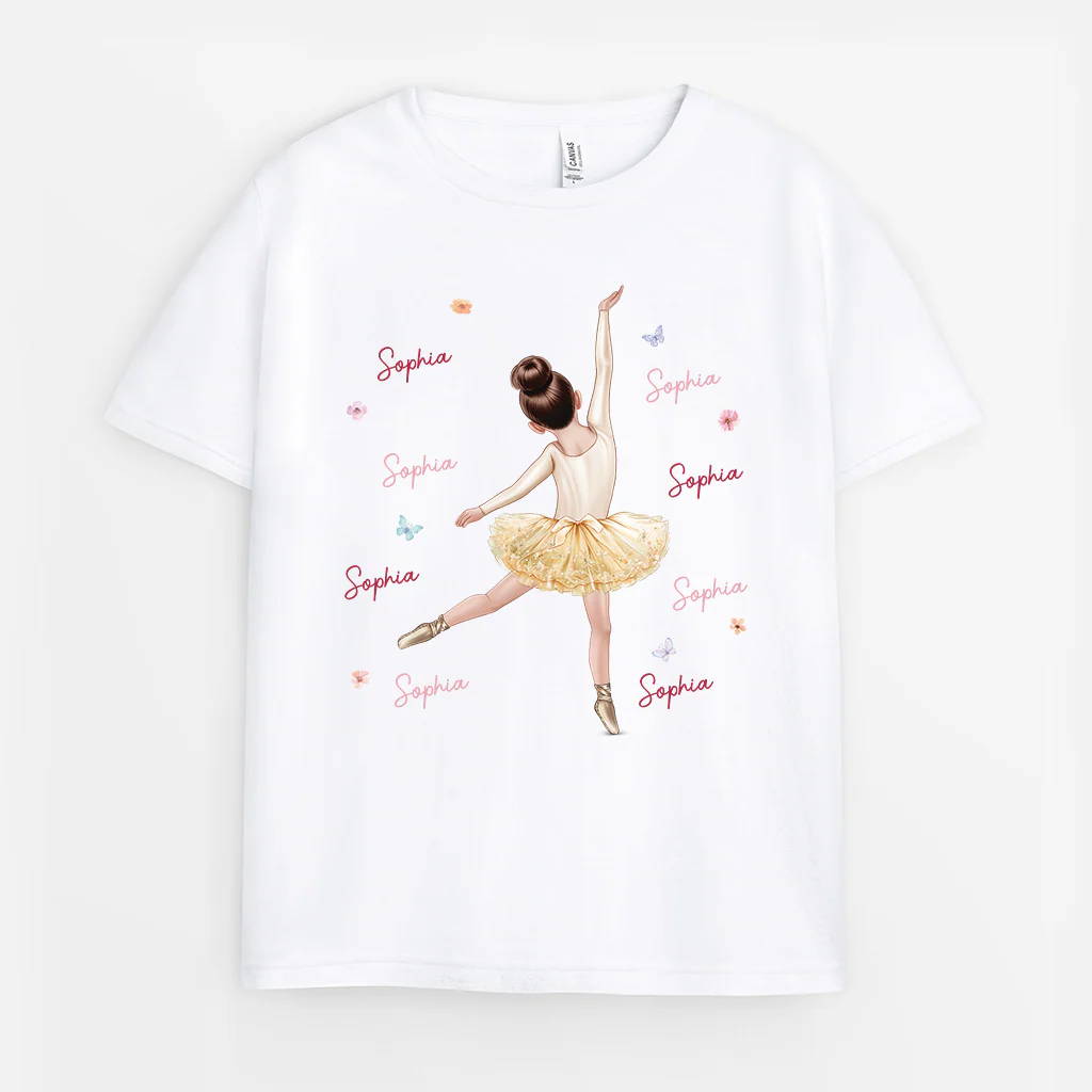 Tee Shirt Enfant Personnalisé Prénom - Future Ballerine