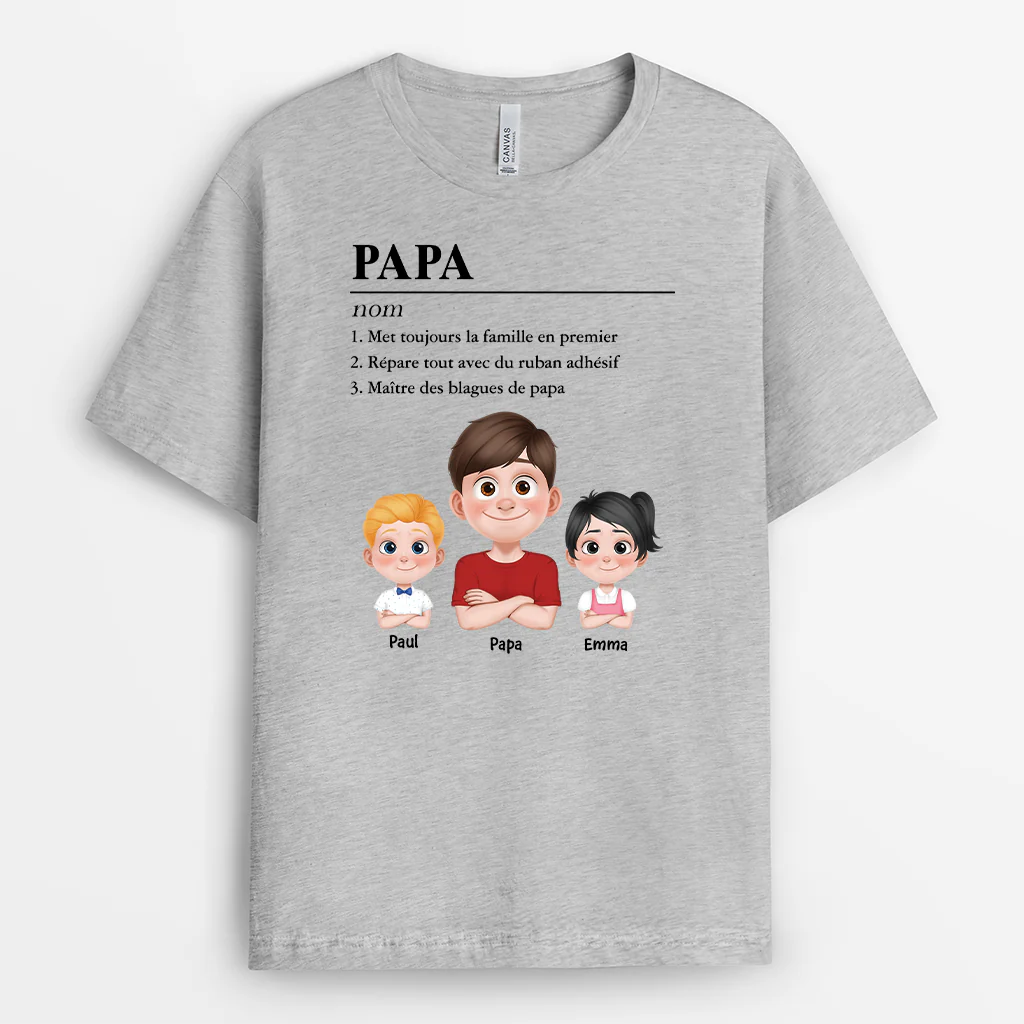 Tee Shirt Personnalisé Maman - Définition De Maman - Design Cartoon - Image 2