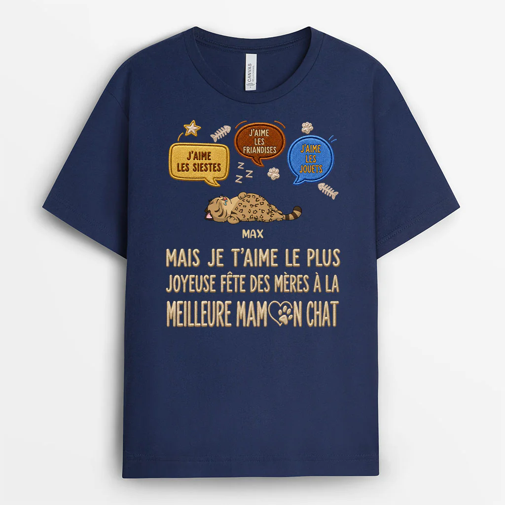 Tee Shirt Personnalisé Chat - On T'aime Le Plus - Image 2