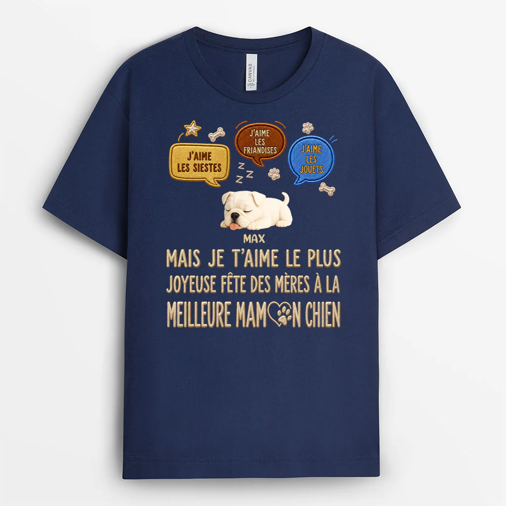 Tee Shirt Personnalisé Chien - On T'aime Le Plus - Image 2