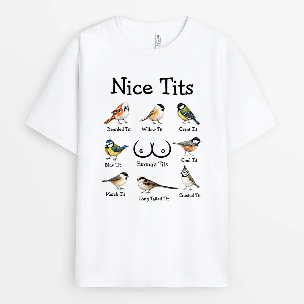 Tee Shirt Personnalisé Couple Avec Humour - Jolies Mésanges De Ma Femme