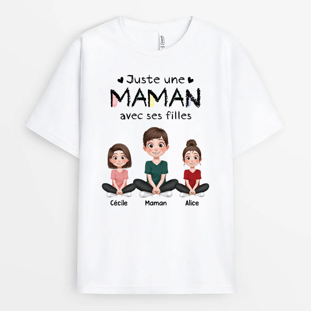 Tee Shirt Personnalisé Femme - Maman/Mamie Et Petits-Enfants