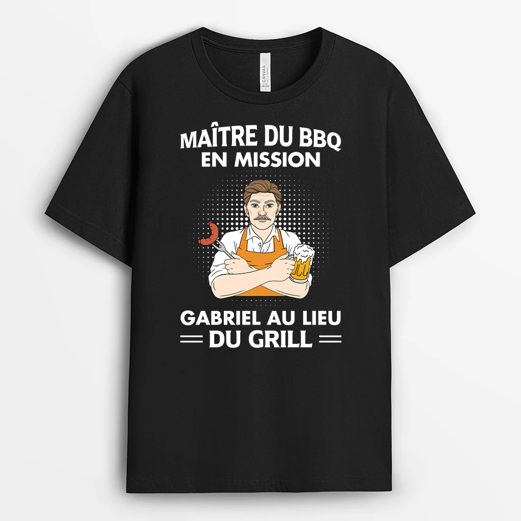 Homme Tee Shirt Personnalisé | Maître Du Grill