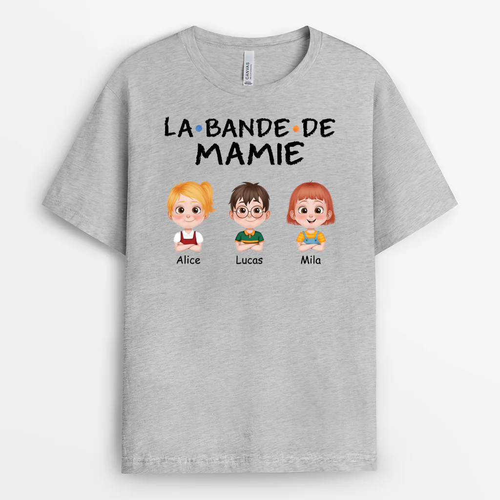 T Shirt Personnalisé Maman - La Bande De Maman - Design Cartoon Coloré - Image 2