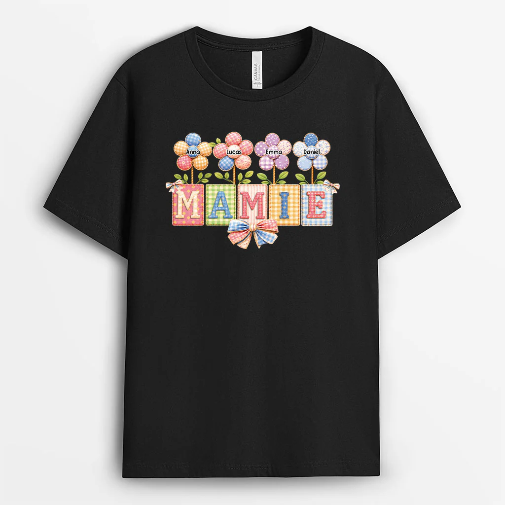 T Shirt Personnalisé Maman | Mamie Cadeau Original Avec Prénom - Image 2