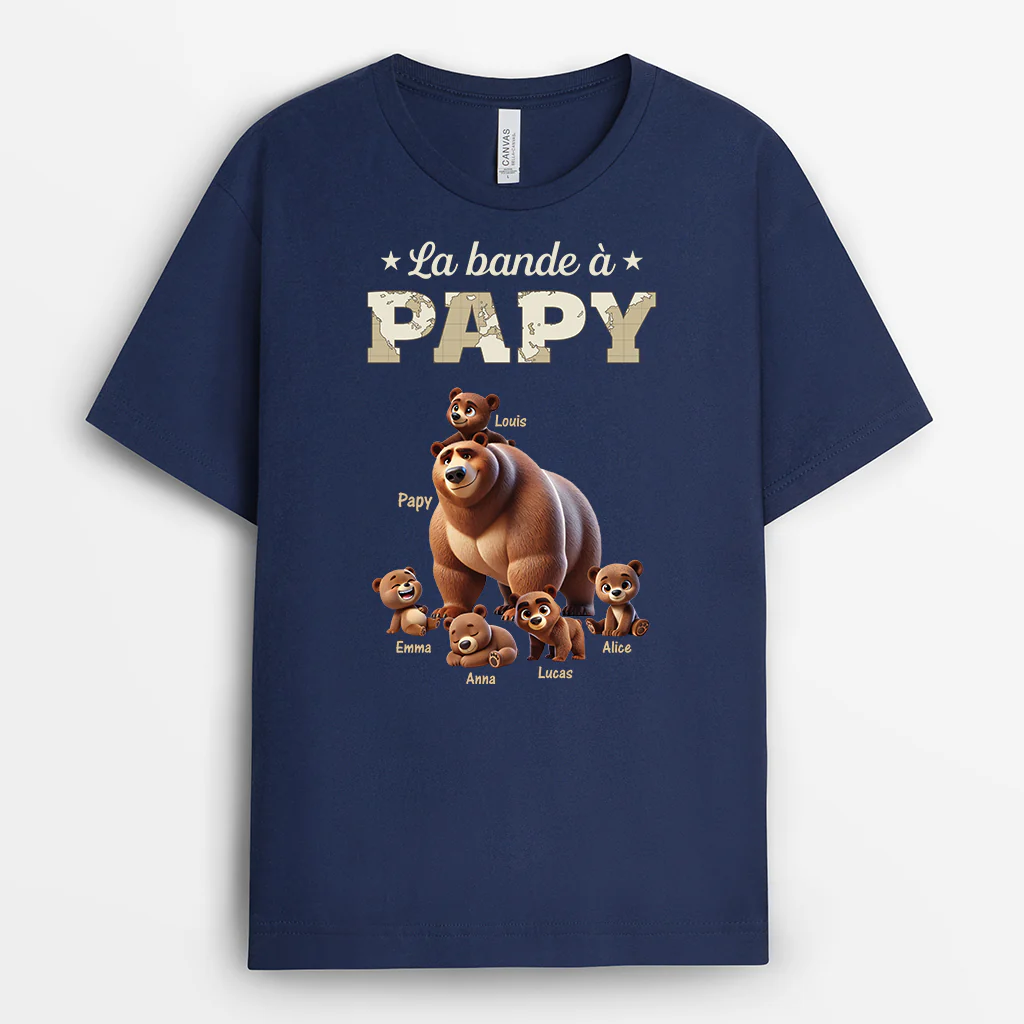 T Shirt Personnalisé Pour Maman - Maman Ours Rétro - Image 2