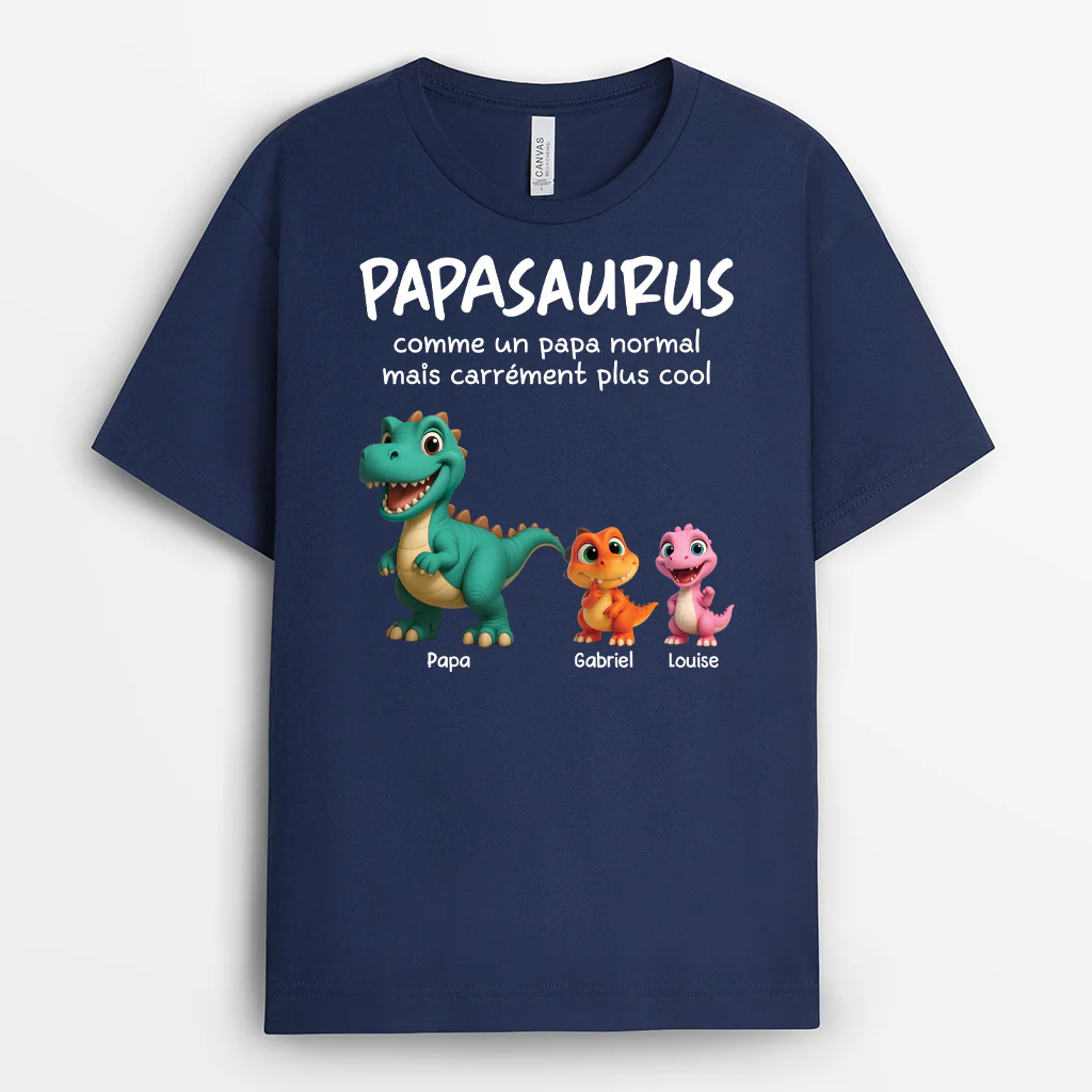 Tee Shirt Personnalisé Maman - Mamansaurus Dessin 3D - Image 2