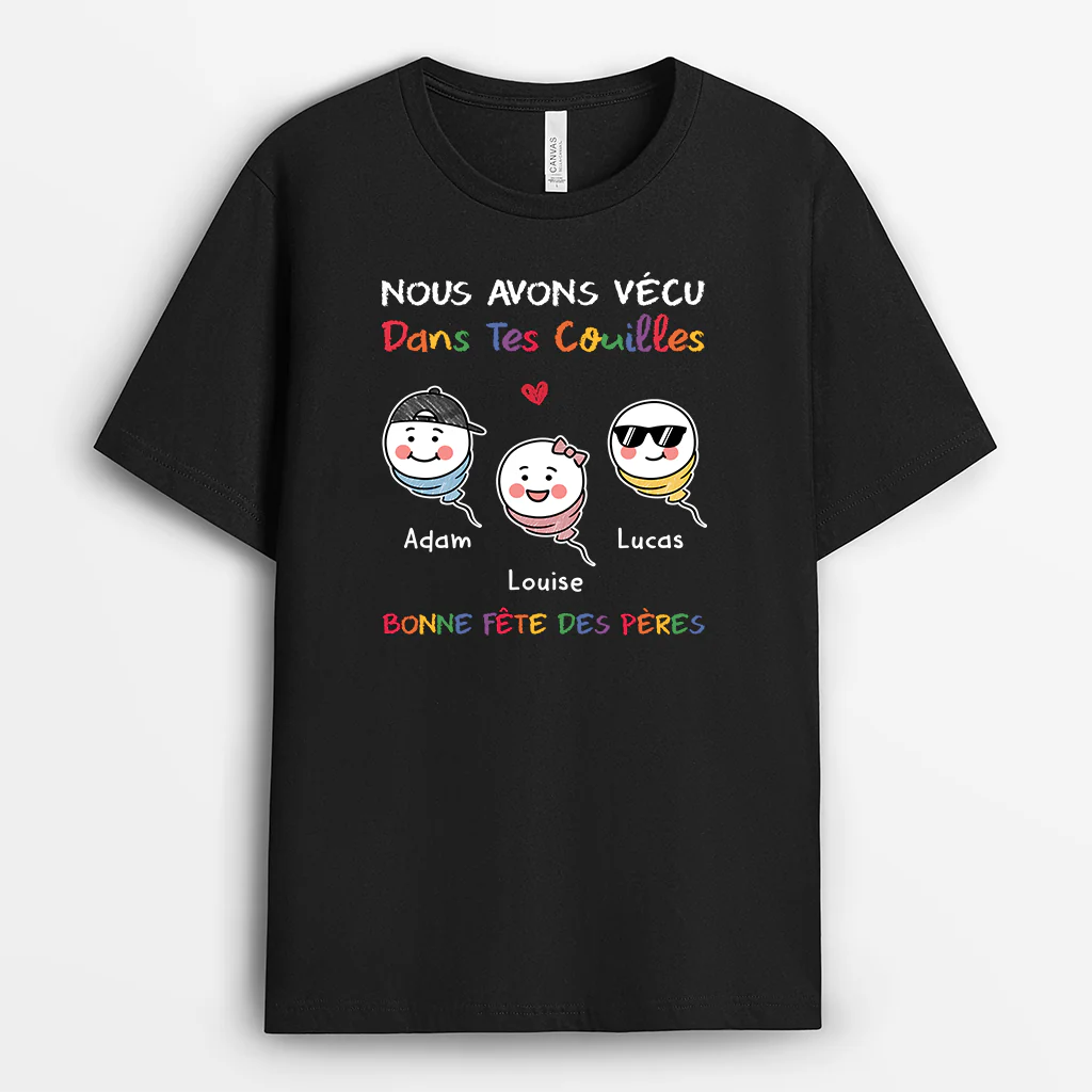 Tee Shirt Personnalisé Papa Maman Humour - Bonne Fête Des Pères