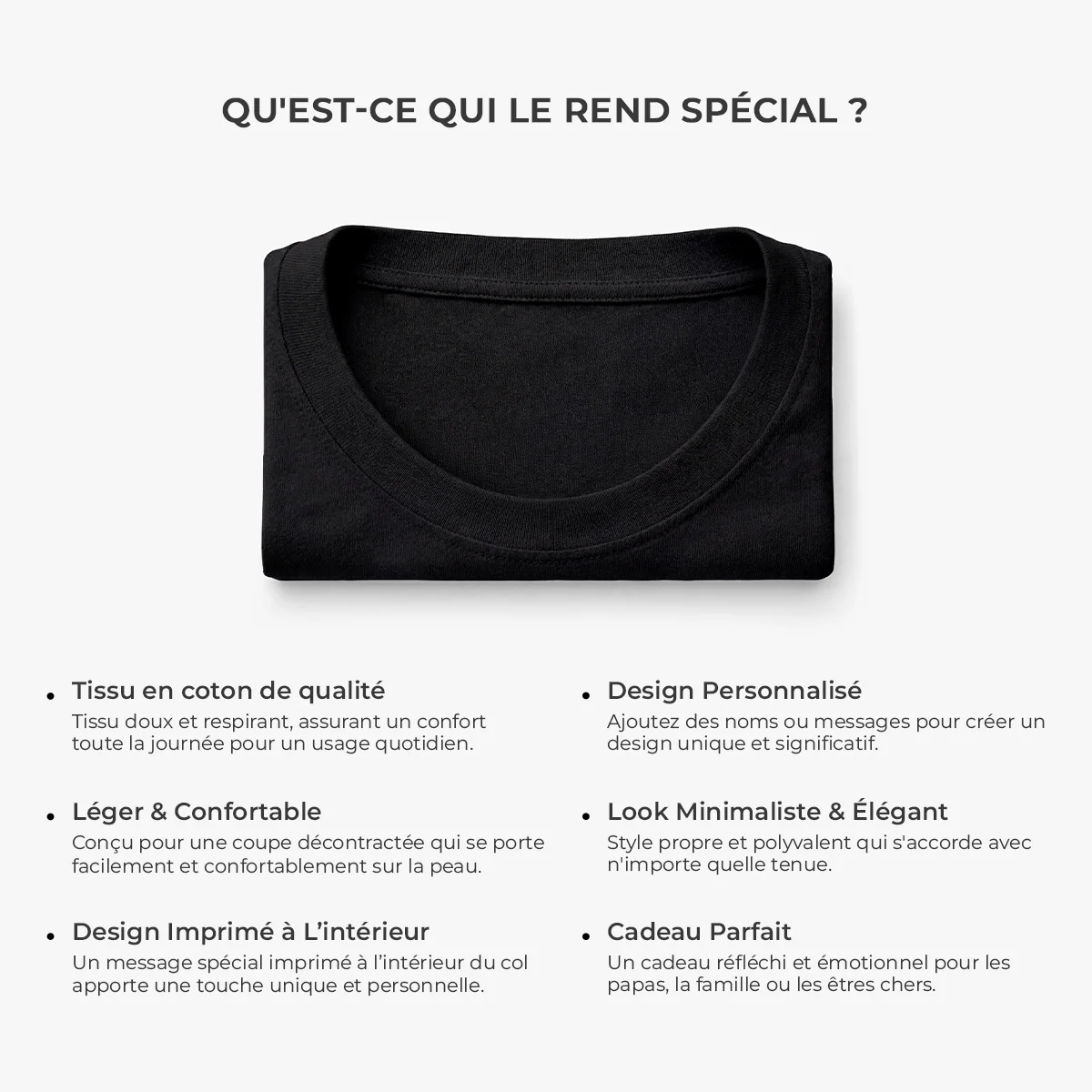 Cadeau Personnalisé Fete Des Meres | T-shirt Couple Texte Caché - Image 4