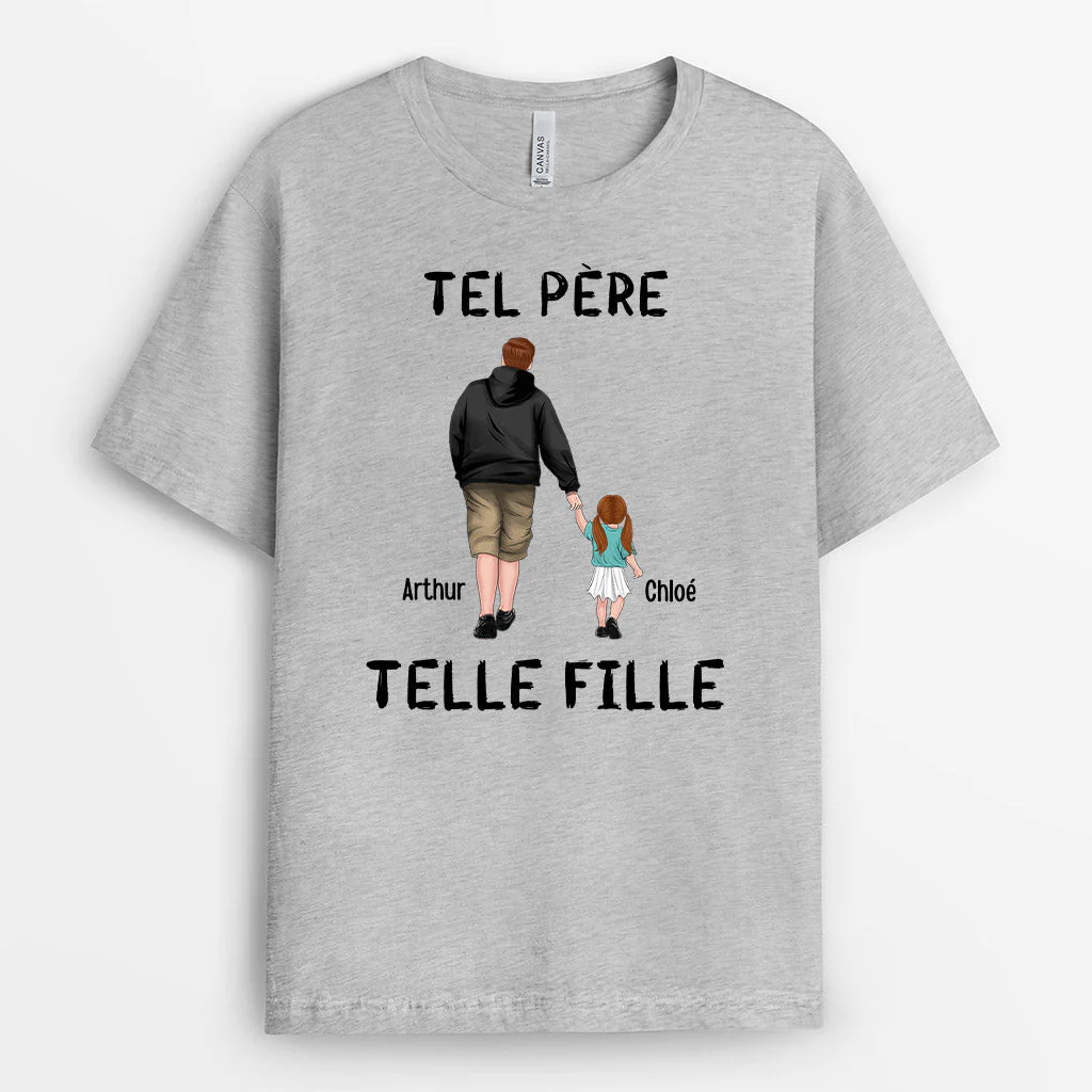 Tee shirt personnalisé – Tel père, tel fils (ou fille)