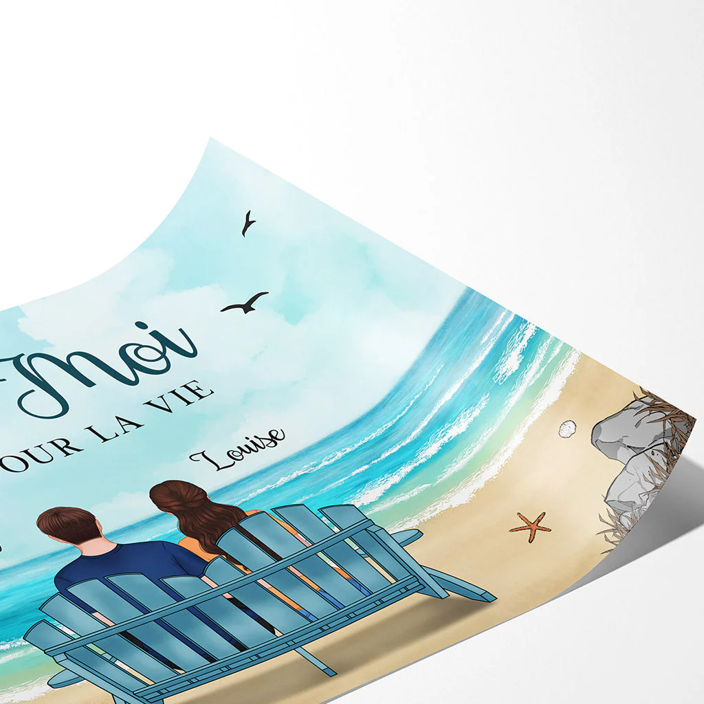 Poster Personnalisable - Toi & Moi Mer - Image 2