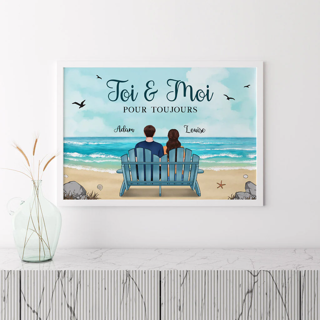Poster Personnalisable - Toi & Moi Mer - Image 3