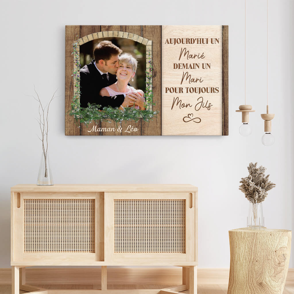 Toile Personnalisée Photo - Aujourd’hui Un Marié, Demain Un Mari - Image 3
