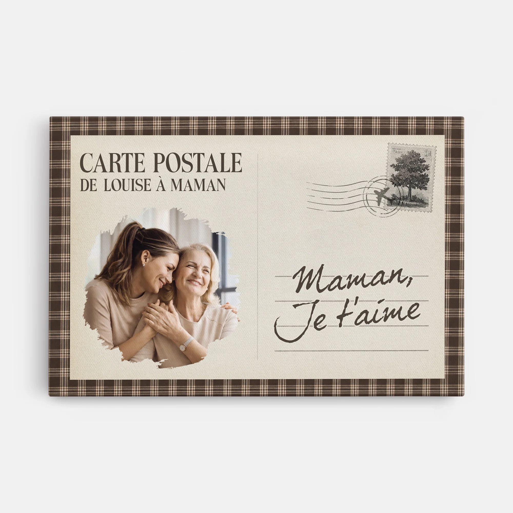Tableau Fête Des Mères Personnalisé | Toile Photo Papa Maman Je T'aime