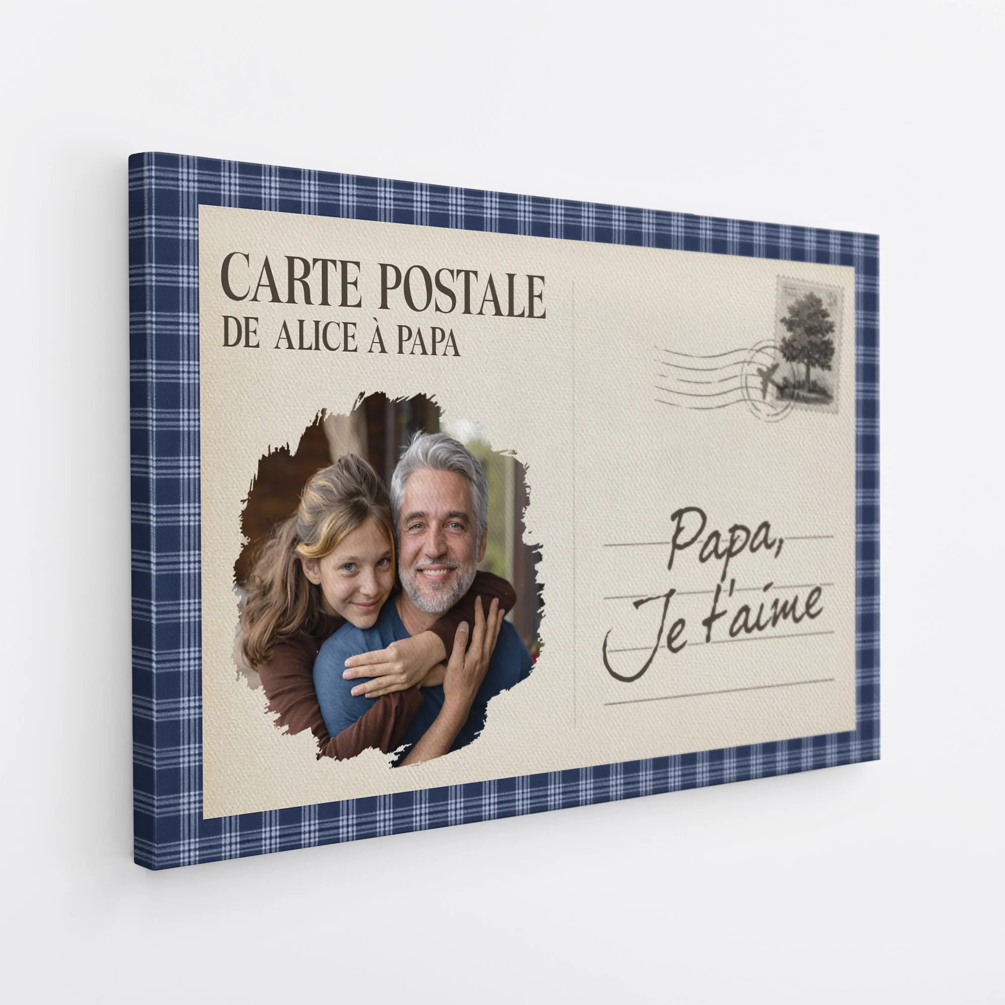 Tableau Fête Des Mères Personnalisé | Toile Photo Papa Maman Je T'aime - Image 2
