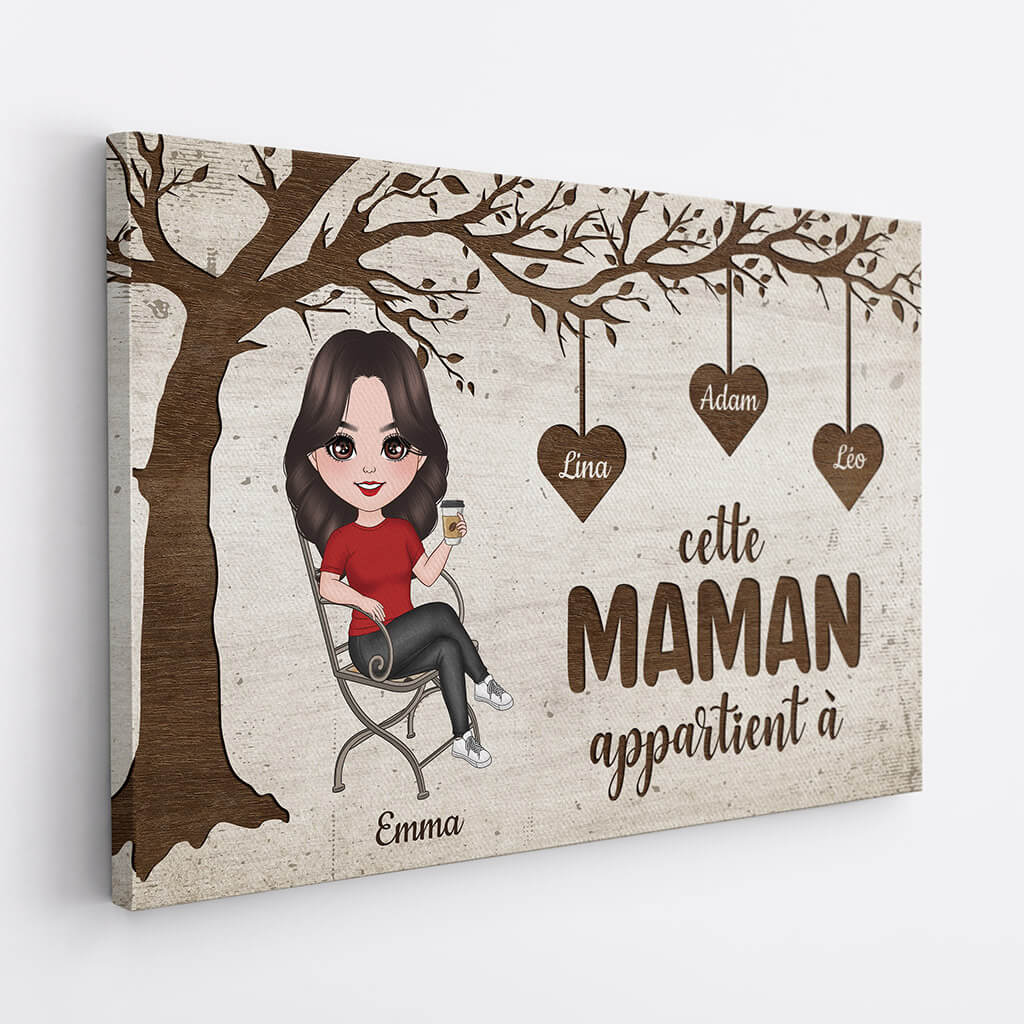 Toile Personnalisée Mamie - Cette Mamie Appartient À - Image 2