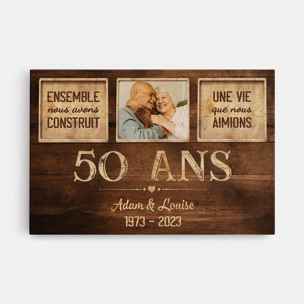 Toile Personnalisée - Ensemble Nous Avons Construit Une Vie