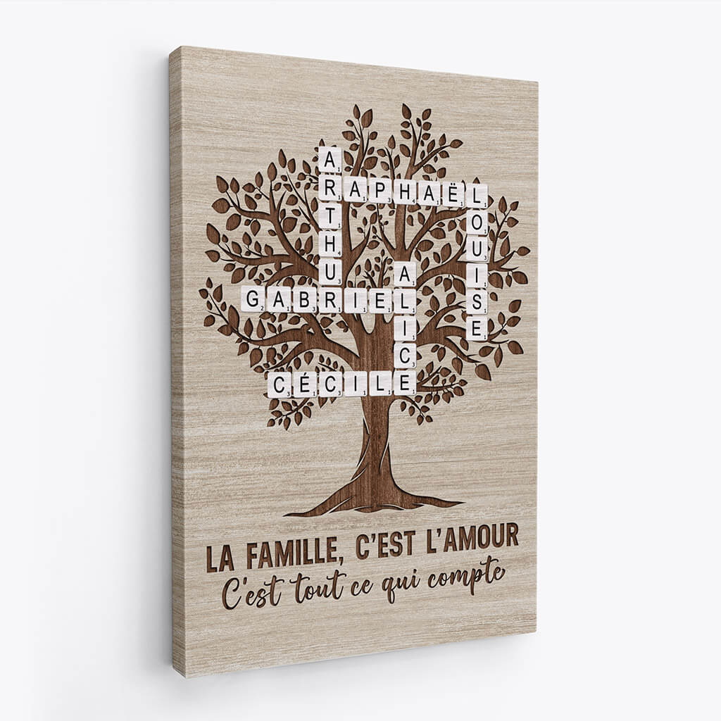 Toile Arbre De Vie Mural - Toile Personnalisée Mamie - Image 2