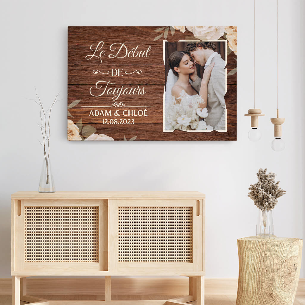 Toile Le Début de Toujours Personnalisée - Image 3