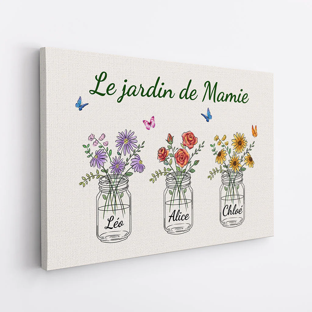 Toile Personnalisée Maman - Le Jardin De Maman - Image 2