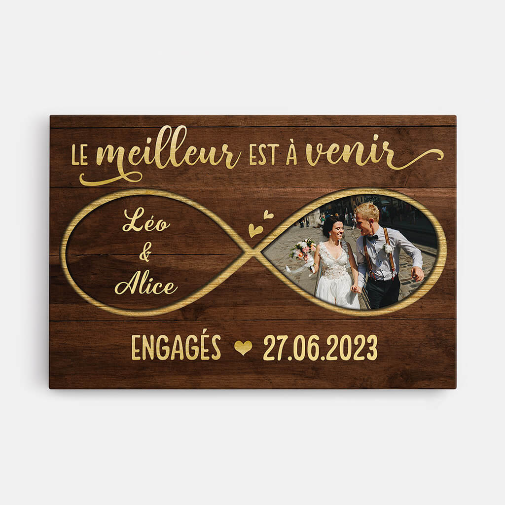 Toile Personnalisée Couple - Le Meilleur Est À Venir
