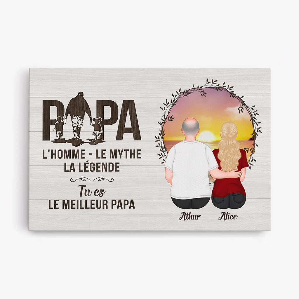 Toile Personnalisé - L'Homme Le Mythe La Légende Paysage