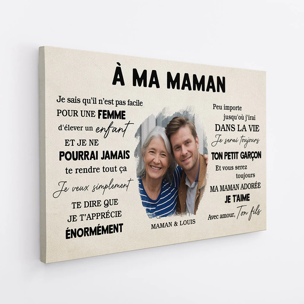 Toile Personnalisée Papa - À Mon Papa Soldat Vétéran - Image 2