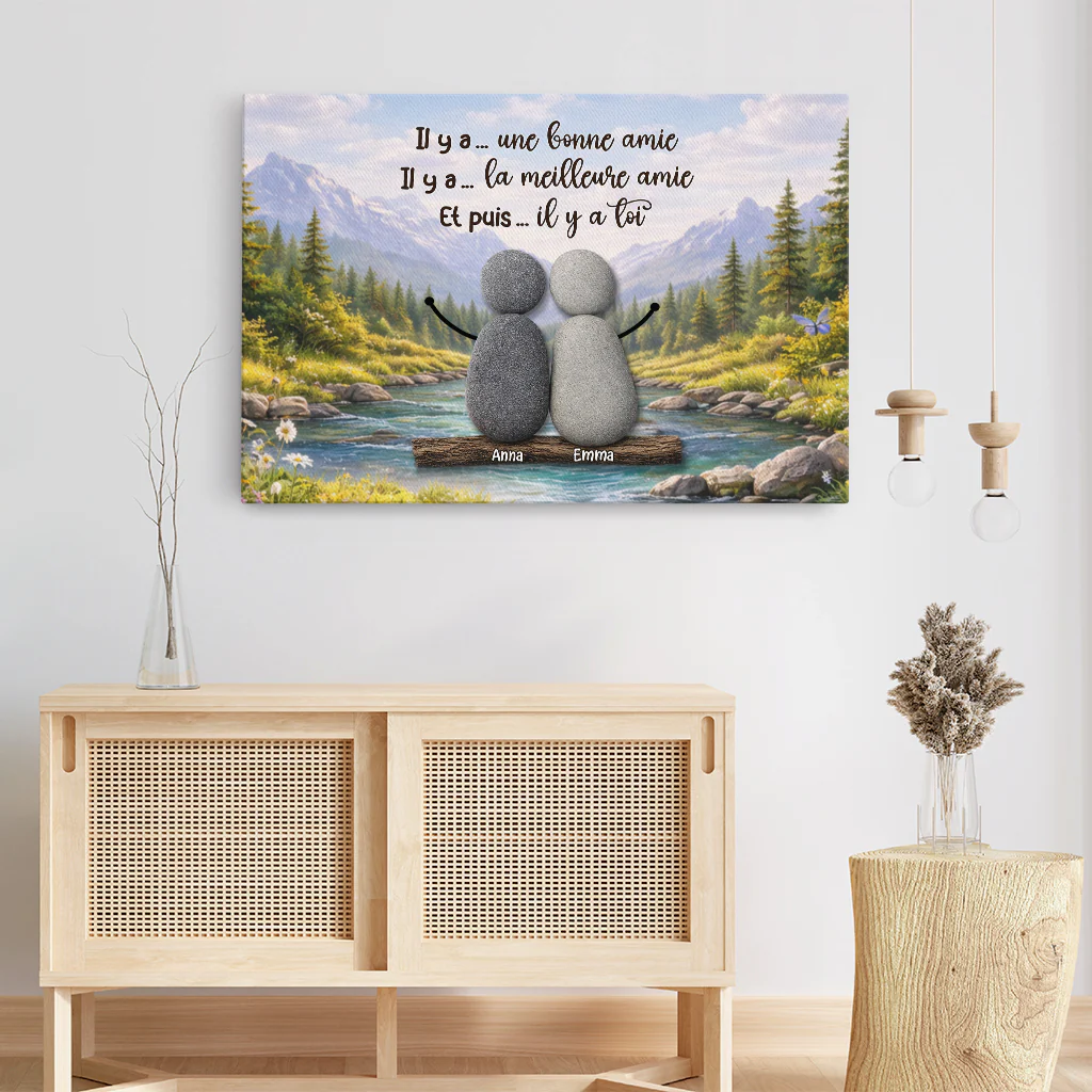 Toile Personnalisée Amie - Une Meilleure Amie - Image 3