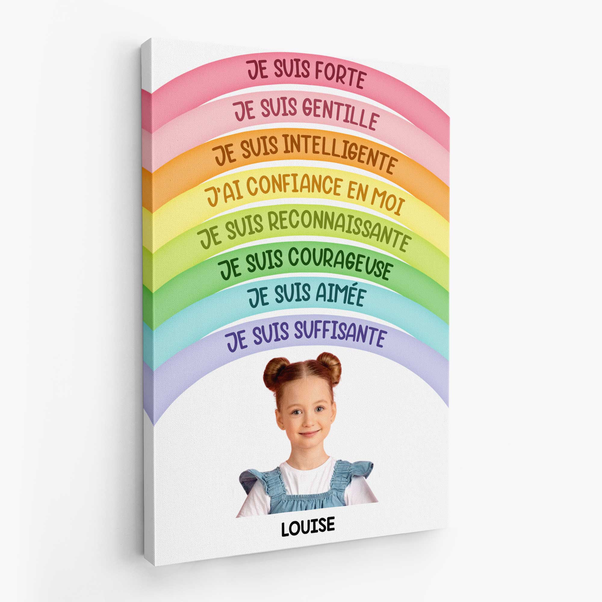 Toile Personnalisée Pour Enfant - Je Suis Courageuse - Image 2