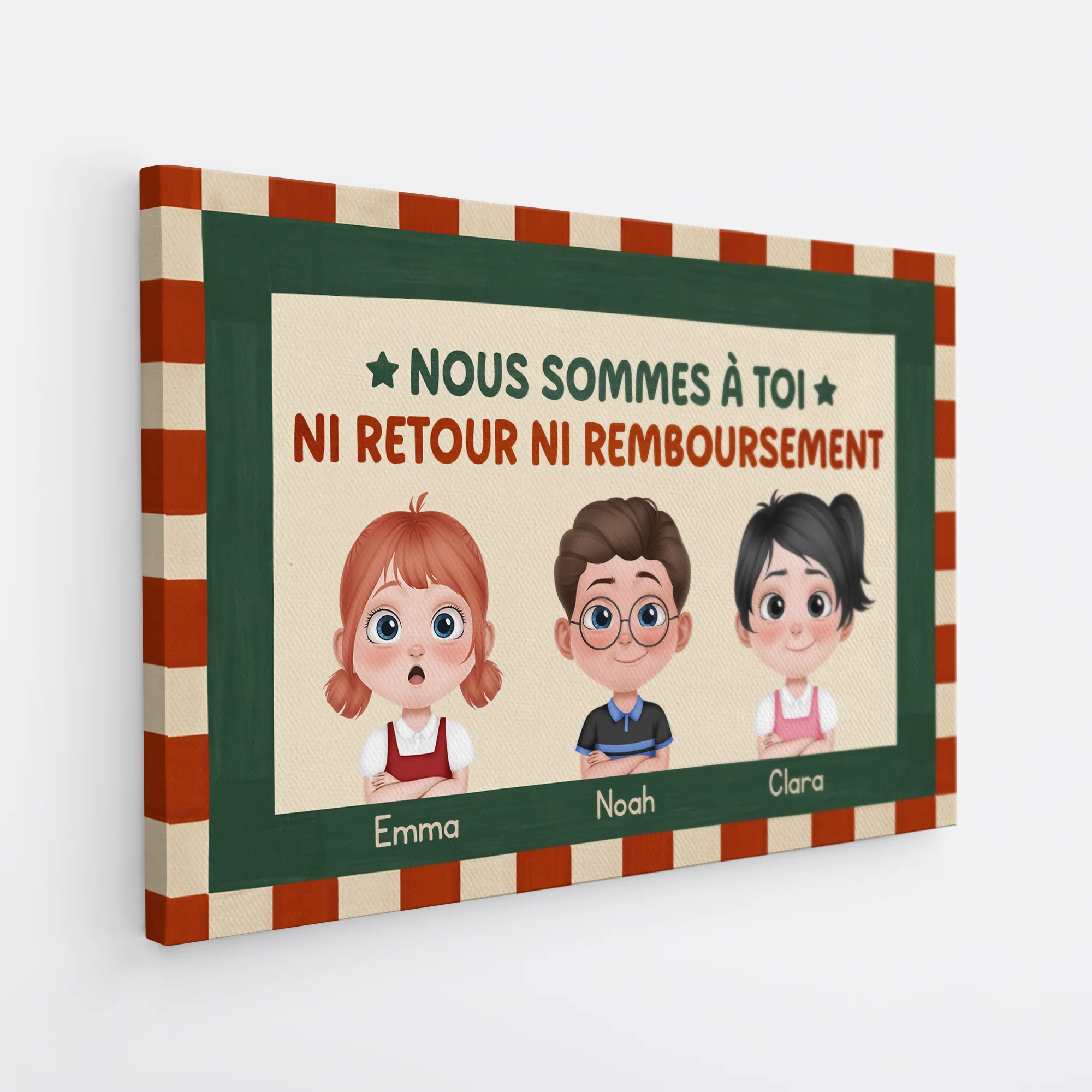 Toile Personnalisée Famille - Nous Sommes À Toi - Image 2