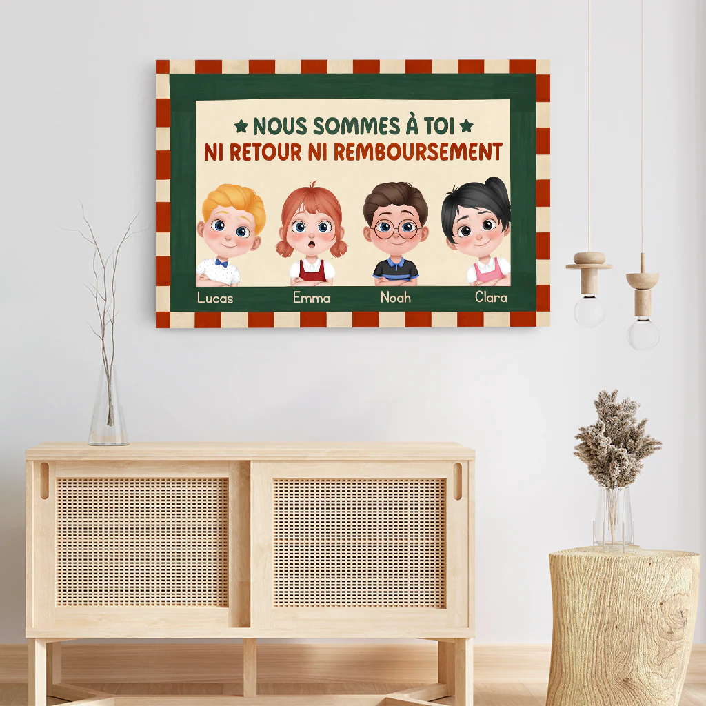 Toile Personnalisée Famille - Nous Sommes À Toi - Image 3