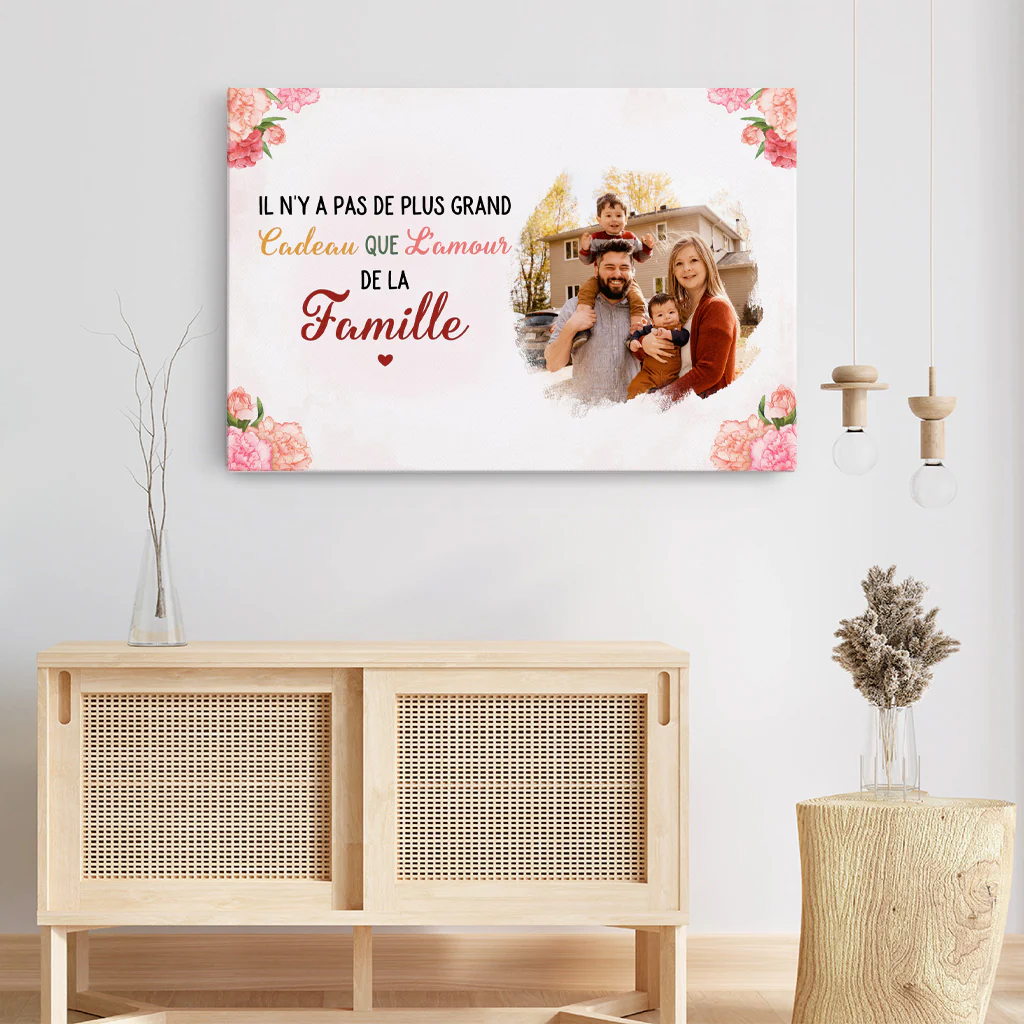 Toile Personnalisée - L'amour De La Famille - Mots-Croisés - Image 3