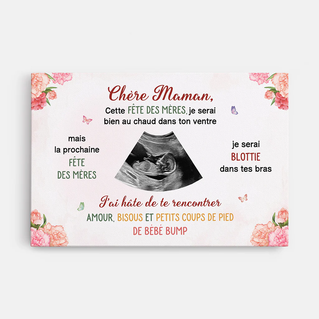 Tableau Personnalisé Maman | Je Suis Impatiente De Te Rencontrer Photo