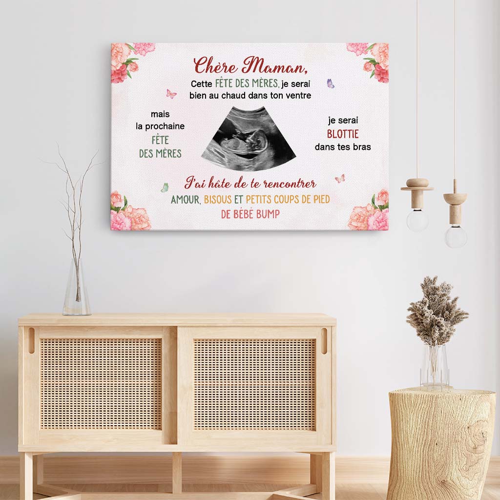 Tableau Personnalisé Maman | Je Suis Impatiente De Te Rencontrer Photo - Image 3