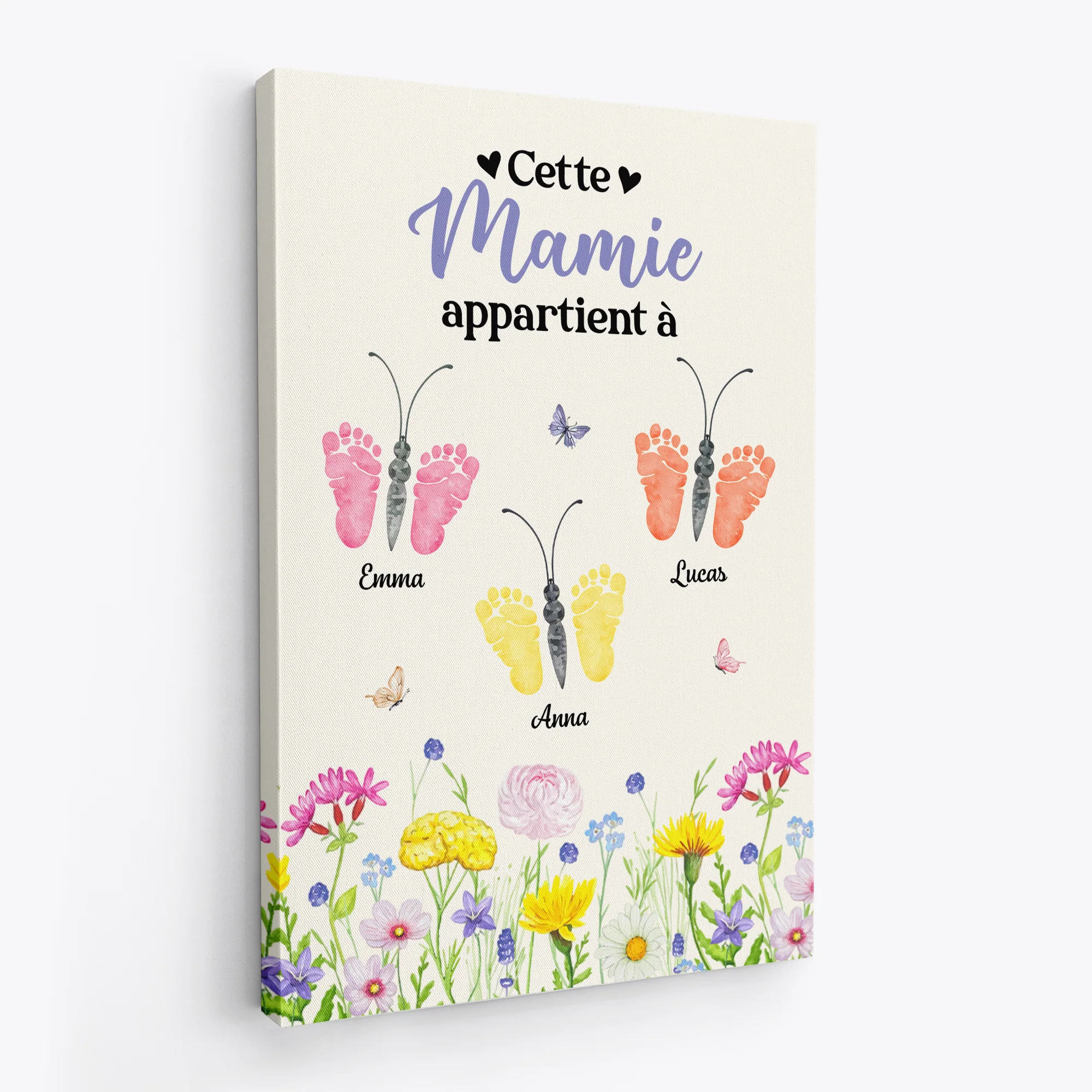 Toile Personnalisé Maman | Empreinte Ce Maman Appartient À - Image 2