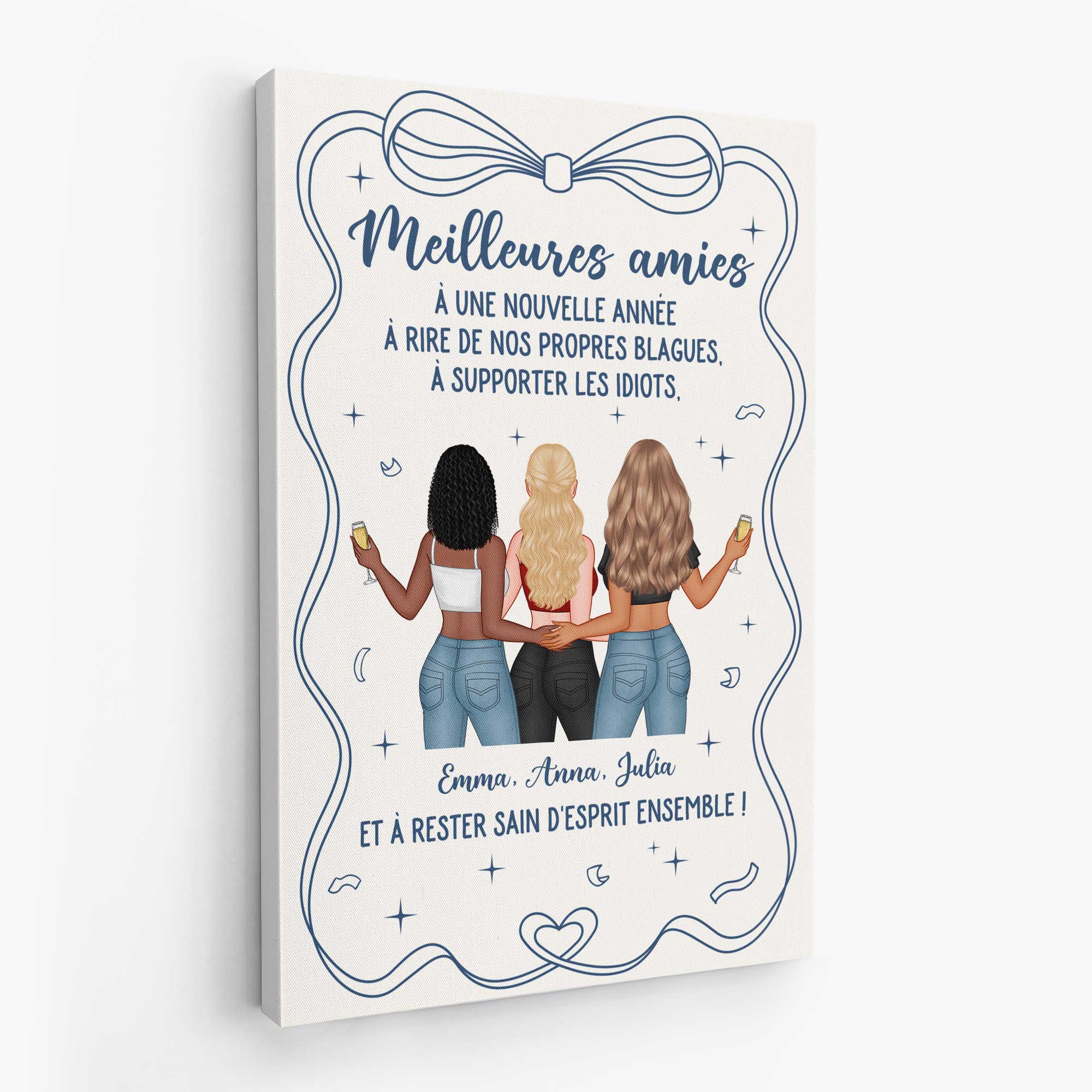 Toile Personnalisé Collègue Amie - Rire De Nos Propres Blagues - Image 2