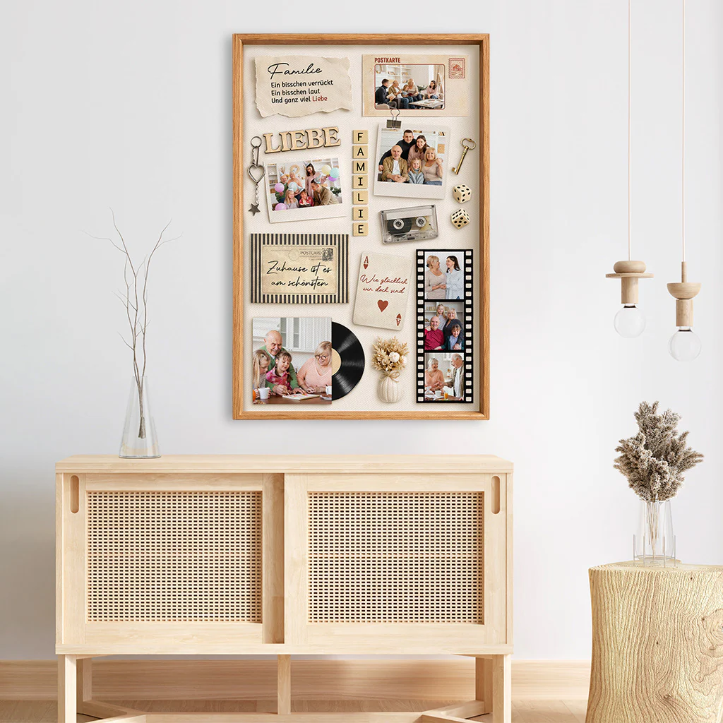 Tableau Personnalisé Famille Photo - La Chance De Notre Famille - Image 3