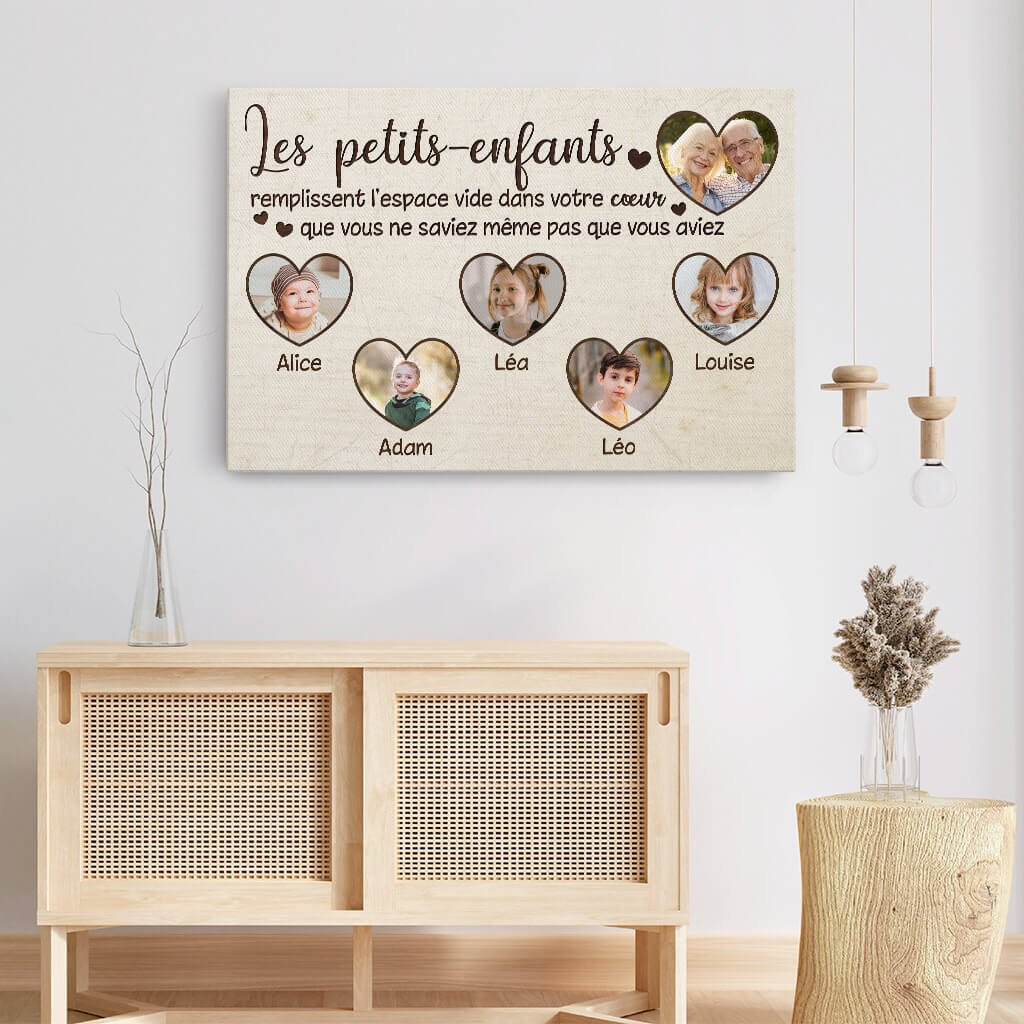 Toile Personnalisée - Un Petit-Enfant Remplit l'Espace Vide Dans Votre Cœur - Image 3