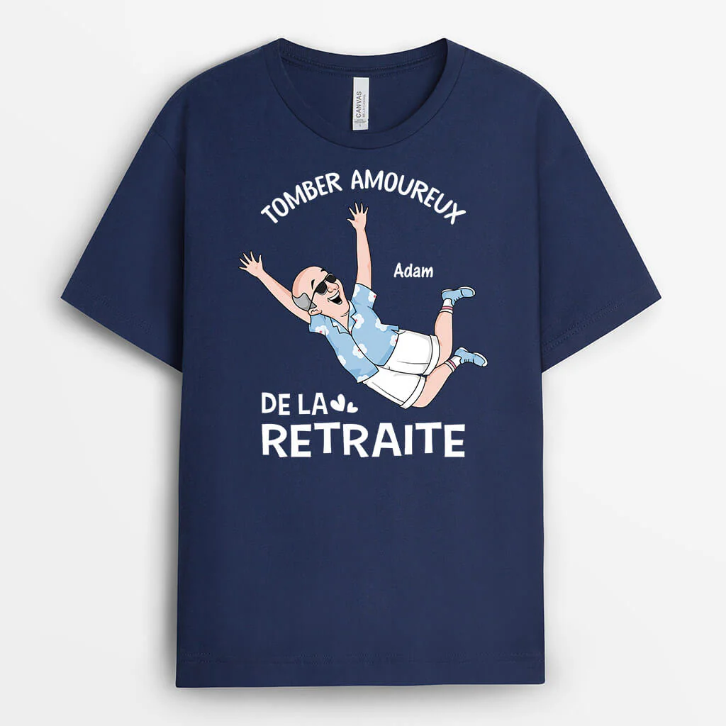 Tee Shirt Retraite Homme Personnalisé – Tomber Amoureux De La Retraite