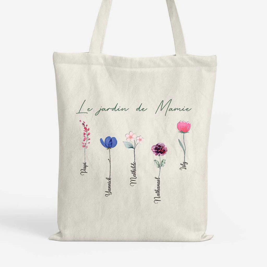 Tote Bag Personnalisé pour Maman - Le Jardin De Mamie Maman