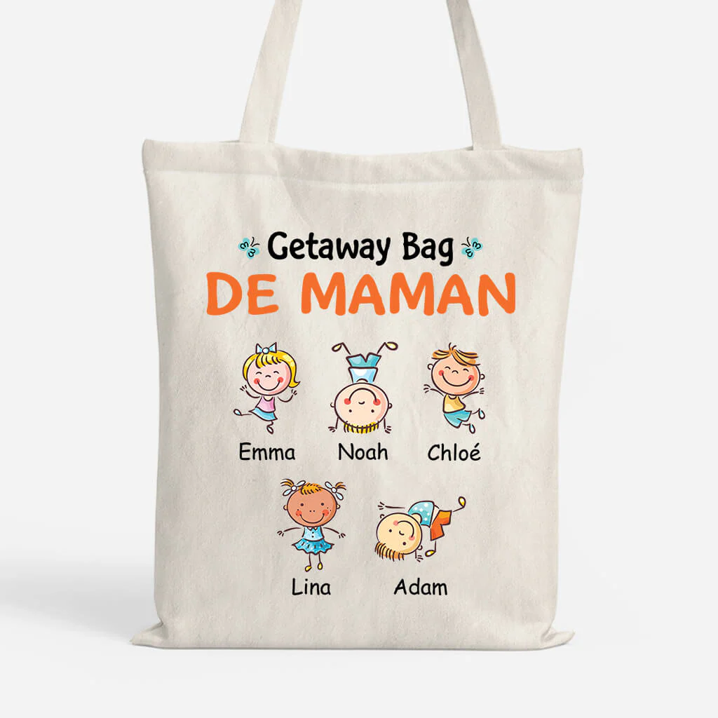 Getaway Bag De Maman - Tote Bag Maman Personnalisé