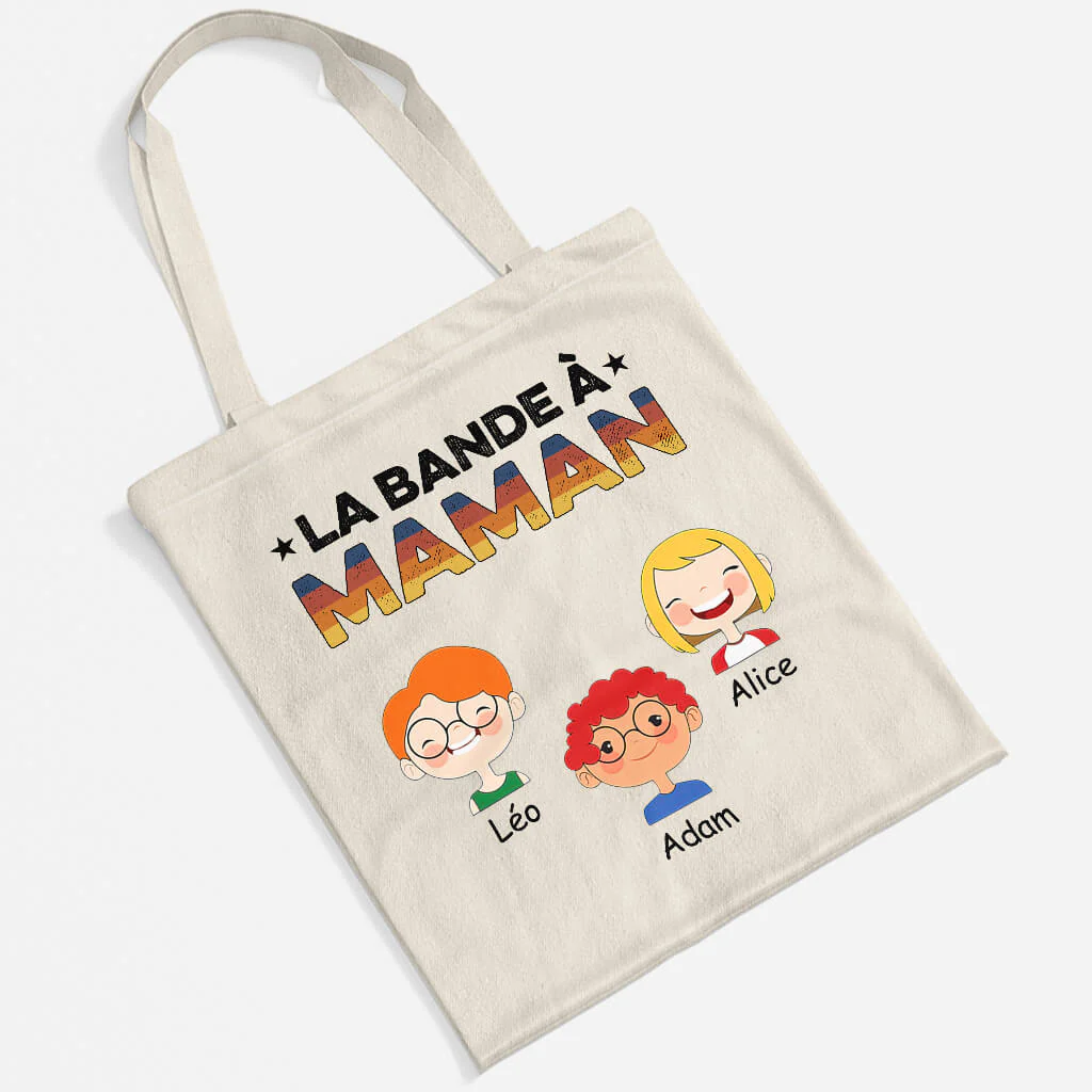 Tote Bag Mamie Personnalisé - La Bande À Mamie Clair - Image 2