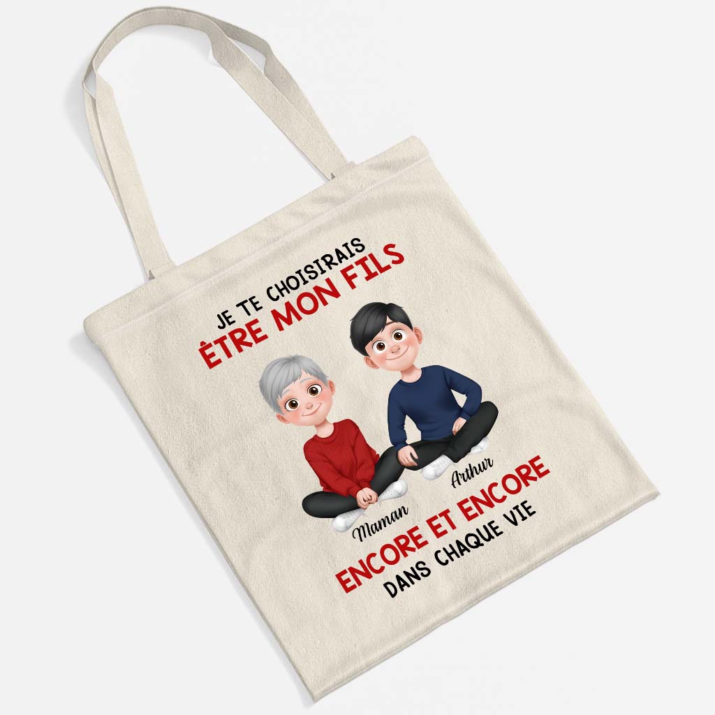Tote Bag Personnalisé Famille - Je Te Choisirais Comme Fille Fils - Image 2