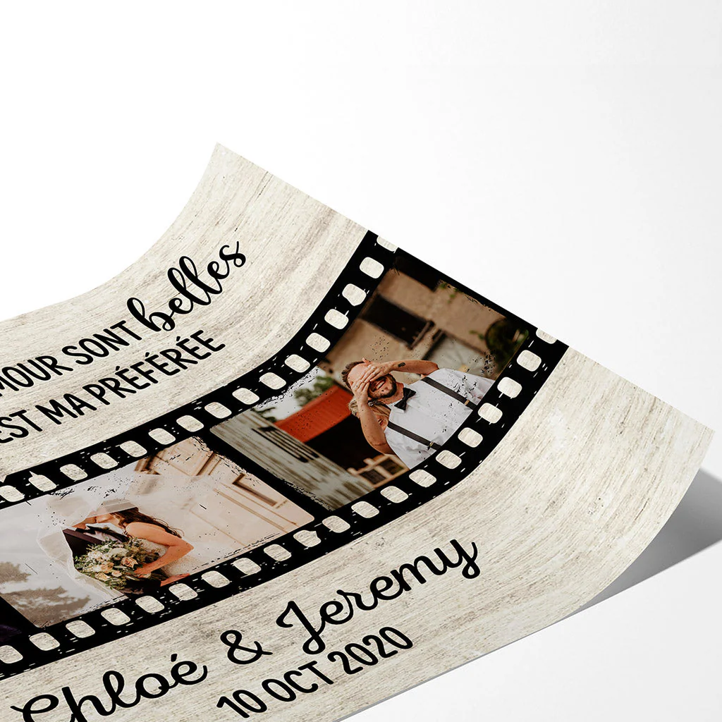 Poster Couple Personnalisé - Toutes Les Histoires D'Amour Horizontal - Image 2