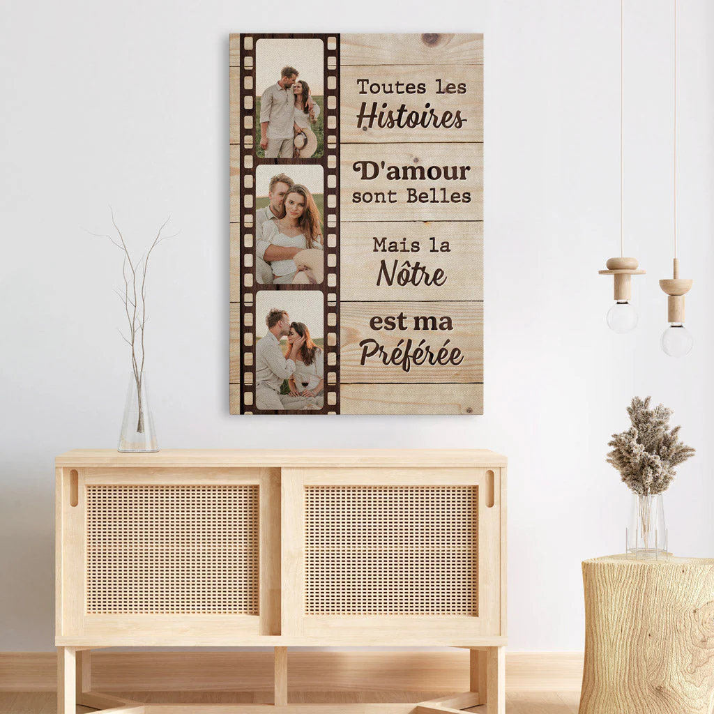 Toile Personnalisée Couple - Toutes Les Histoires D'amour - Image 3