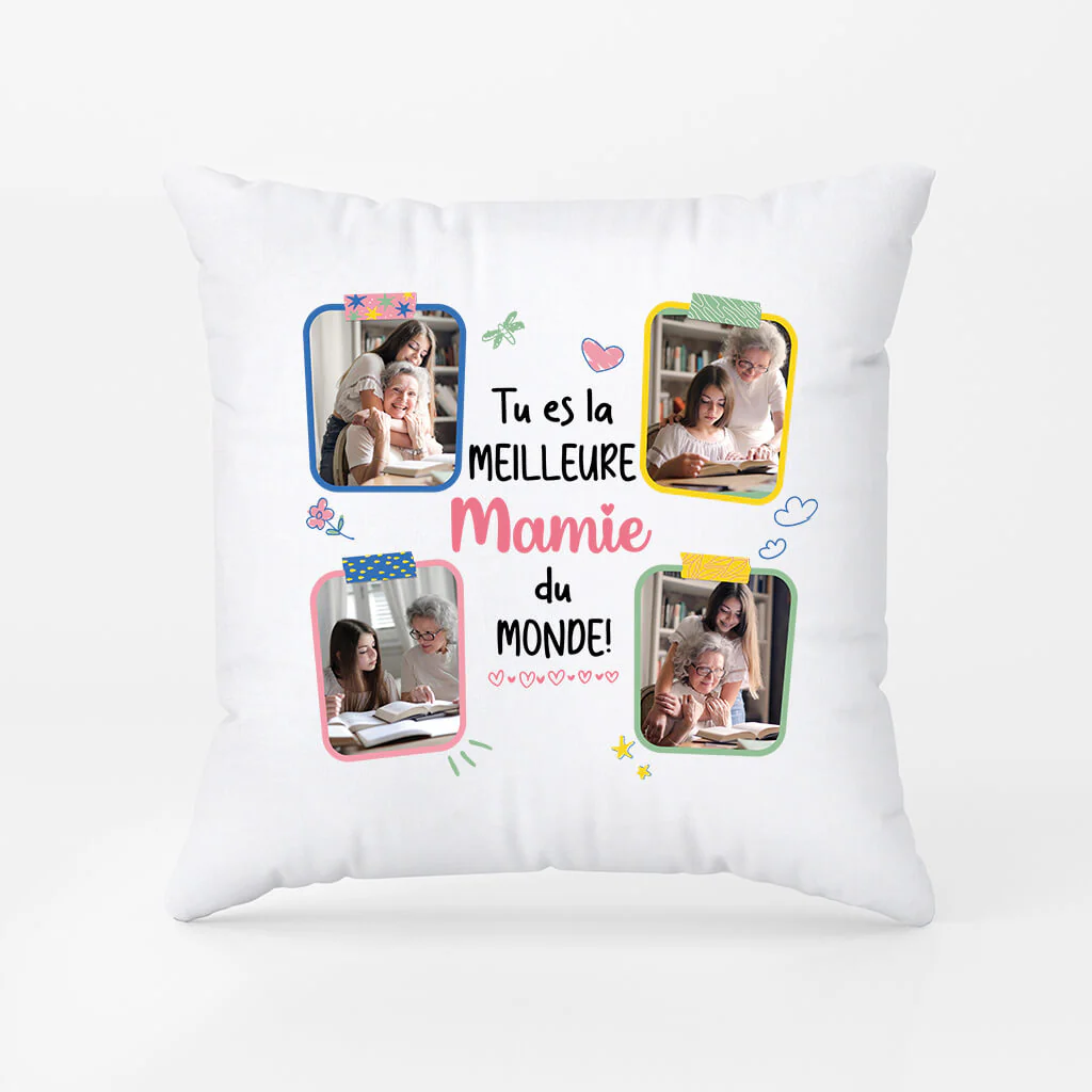 Coussin Personnalisé Maman Avec Photo - Tu Es La Meilleure Maman Du Monde