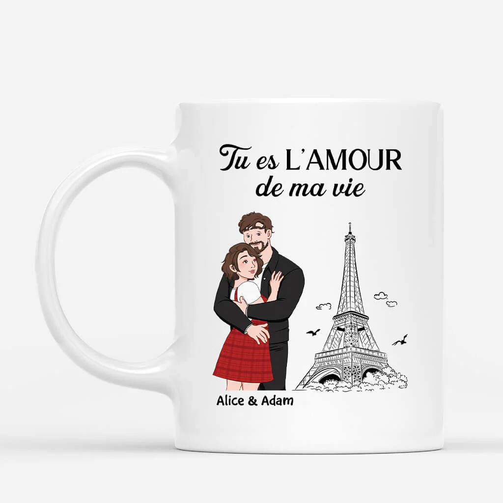 Tasse Couple Personnalisée – Tu Es L’Amour De Ma Vie