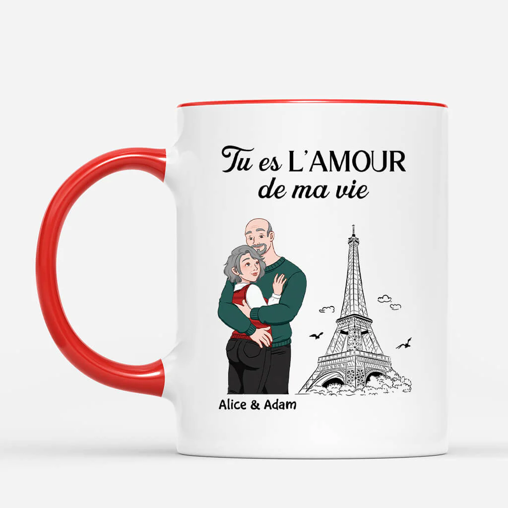 Tasse Couple Personnalisée – Tu Es L’Amour De Ma Vie - Image 2