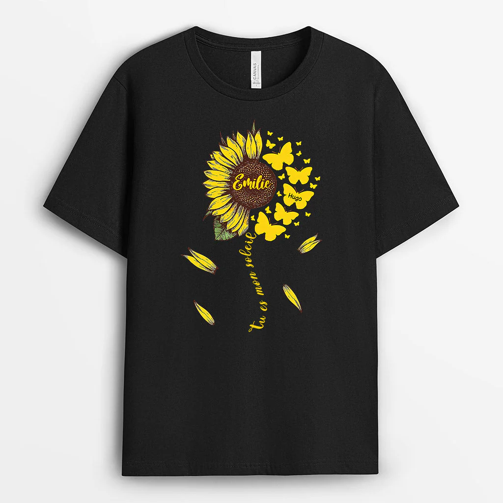 Tee Shirt Mamie Personnalisé - Tu Es Mon Soleil