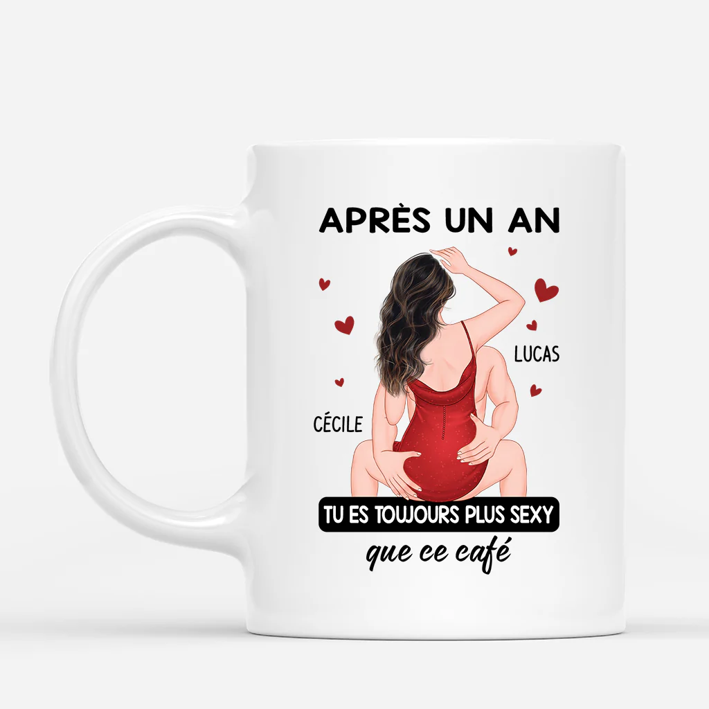 Mug Personnalisé Couple Romantique - Tu Es Toujours Plus Sexy Que Ce Café